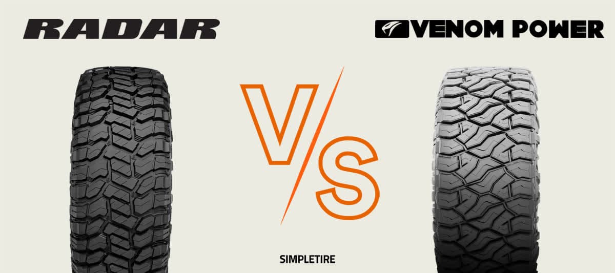 Radar Renegade R/T vs Venom Power Terra Hunter R/T tires