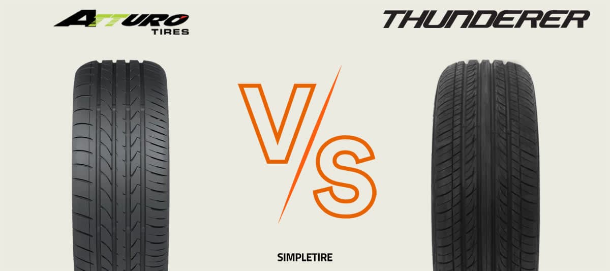 Atturo AZ850 vs Thunderer Mach IV R302 tires